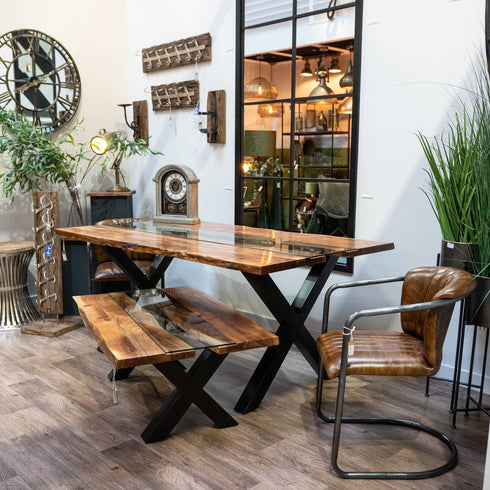 Live Edge Collection River Dining Table