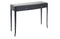2 Drawer Dressing Table Mahogany with Black Finish and Glass Tops