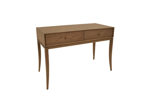 2 Drawer Dressing Table - Warm Grey Brown Finish