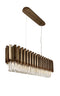 Over Table Chandelier 120cm Width - Gold Finish