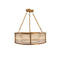 Chandelier In Antique Brass Finish 70cm Diameter