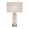 Brass And Clear Crystal Table Lamp