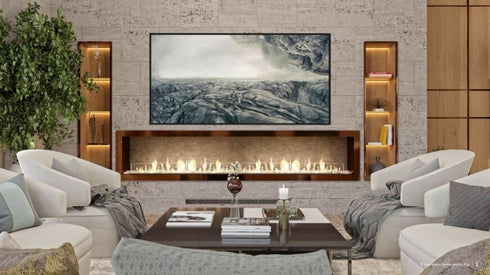 Ecosmart Fire XL900 Ethanol Burner - Stainless Steel Finish - ESF.B.XL9.WTT