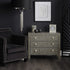 Libra Langan Floor Lamp In Nickel With Black Shade E14 40W