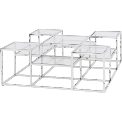 Libra Gatsby Square Stainless Steel Coffee Table