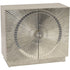 Libra Coco Silver Embossed Metal 2 Small Cabinet