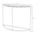 Libra Agate Crescent Console Table On Nickel Frame