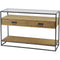 Libra Kempsey Fir Wood And Iron Console Table