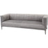 Libra Belgravia Grey Three Seater Ribbed Sofa