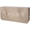 Libra Coco Silver Embossed Metal 4 Door Buffet