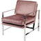 Libra Caverly Club Chair with Chrome Frame