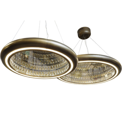 Libra Small Gold Ring Statement Chandelier – LED 65W