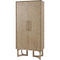 Libra Dowell Tall Two Door Mindi Wood Cabinet With Parquety Design