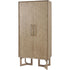 Libra Dowell Tall Two Door Mindi Wood Cabinet With Parquety Design