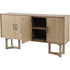Libra Dowell Four Door Mindi Wood Buffet Cabinet With Parquetry Design