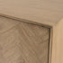 Libra Dowell Four Door Mindi Wood Buffet Cabinet With Parquetry Design