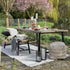 Libra Foundry Mindi Wood Bench with Steel Frame