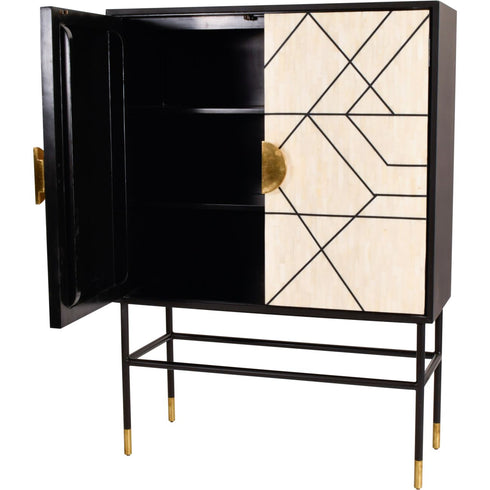 Libra Rialto Bone Bar Cabinet
