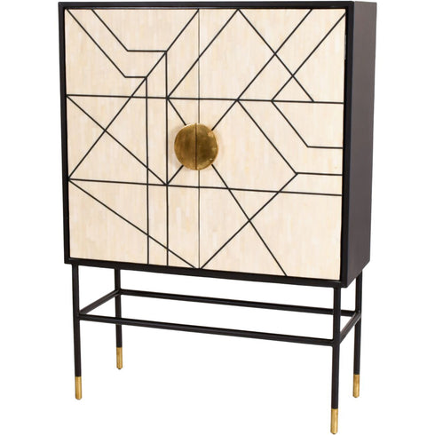 Libra Rialto Bone Bar Cabinet