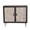 Libra Piaggio Bone Inlay Pin Striped Cabinet