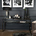 Libra Belgravia Stainless Steel and Glass Console Table 160x45x76cm