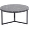 Libra Shoreditch Black Metal and Grey Travisso Coffee Table, Large
