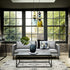 Libra Flanders 220 Concrete Leather Sofa