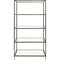 Libra Patterdale Hand Forged Shelving Unit Table Dark Bronze with Glass Shelves