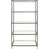 Libra Patterdale Hand Forged Shelving Unit Table Dark Bronze with Glass Shelves