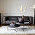 Libra Knightsbridge Round Coffee Table Set of 2 with Black Tinted Glass
