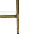 Libra Ullswater Iron Shelving Unit Aged Champagne Finish, Floating Glass Shelves