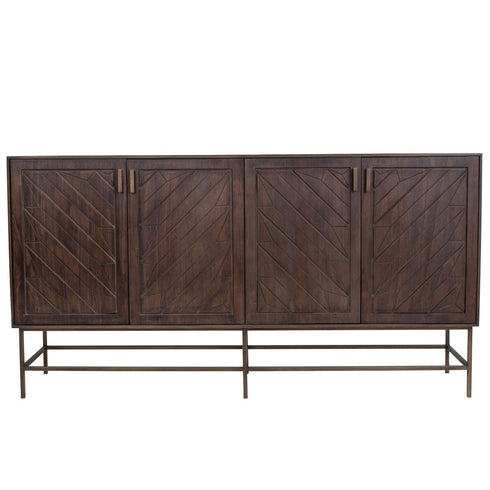 Libra Japandi Four Door Wooden Cabinet