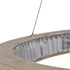 Libra Emma Turned Wooden Ring Chandelier – LED 60W