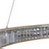 Libra Emma Turned Wooden Ring Chandelier – LED 60W