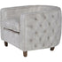 Libra Helix Chester Club Chair Ivory Velvet