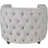 Libra Helix Chester Club Chair Ivory Velvet