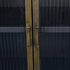 Libra Hartley Iron and Reeded Glass Tall Cabinet