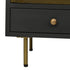 Libra Hartley Iron and Reeded Glass Tall Cabinet