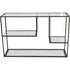 Libra Deveraux Gilded Bronze Metal and Glass Console Table