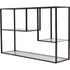 Libra Deveraux Gilded Bronze Metal and Glass Console Table