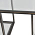 Libra Deveraux Gilded Bronze Metal and Glass Console Table