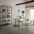 Libra Deveraux Gilded Bronze Metal and Glass Console Table