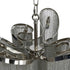 Libra Niagara Silver Chain 6 Bulb Pendant Lamp Small