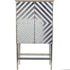 Libra Lexington Antique Mirrored Bar Cabinet