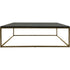 Libra Kirkstone Iron Coffee Table Aged Champagne Finish, Galaxy Slate Top Large 140×81
