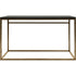 Libra Kirkstone Iron Console Table in Aged Champagne Finish Galaxy Slate Large 140x41x