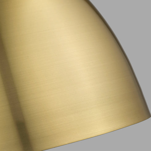 Pendant Luminaire In Antique Brass And Matt Black LL00001
