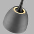 Pendant Luminaire In Cement And Matt Black LL00002