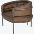 Libra Angus Club Chair Light Olive Leather
