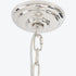 Libra Aperfield Nickel Chandelier with Black Shades E14 40W 8